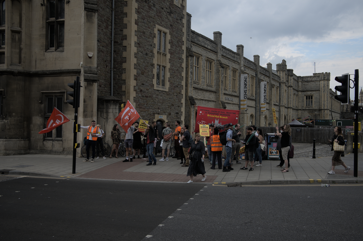 Bristol Temple Meads Picket Line