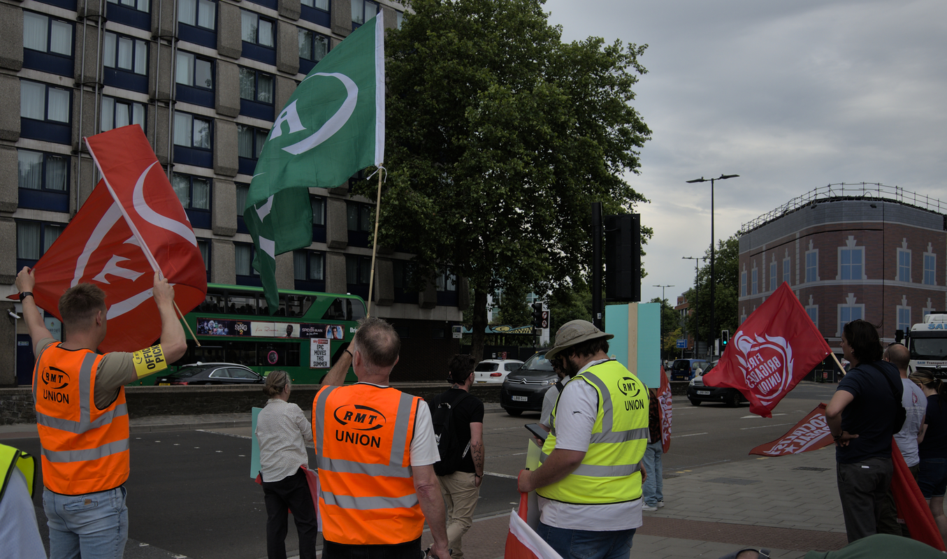 Bristol Temple Meads Picket Line