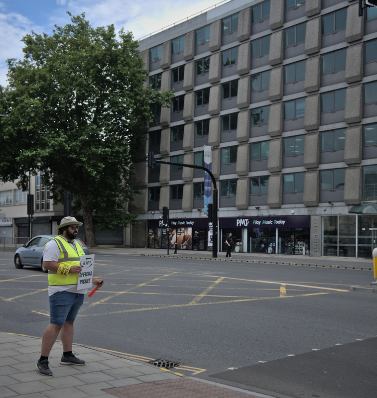 Bristol Temple Meads Picket Line