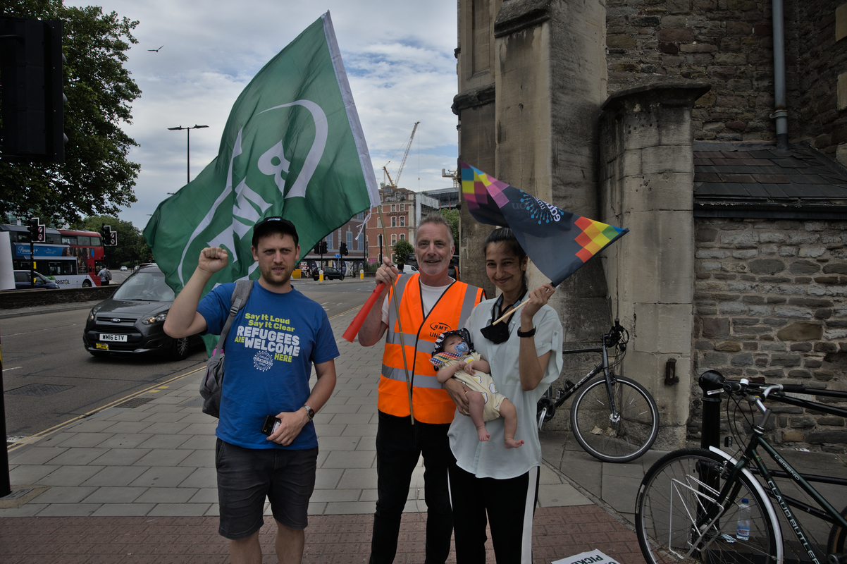 Bristol Temple Meads Picket Line