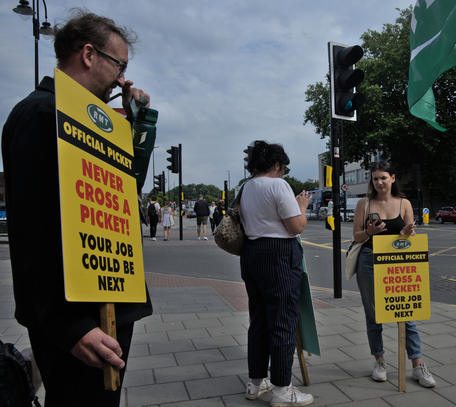 Bristol Temple Meads Picket Line