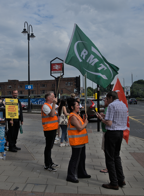 Bristol Temple Meads Picket Line