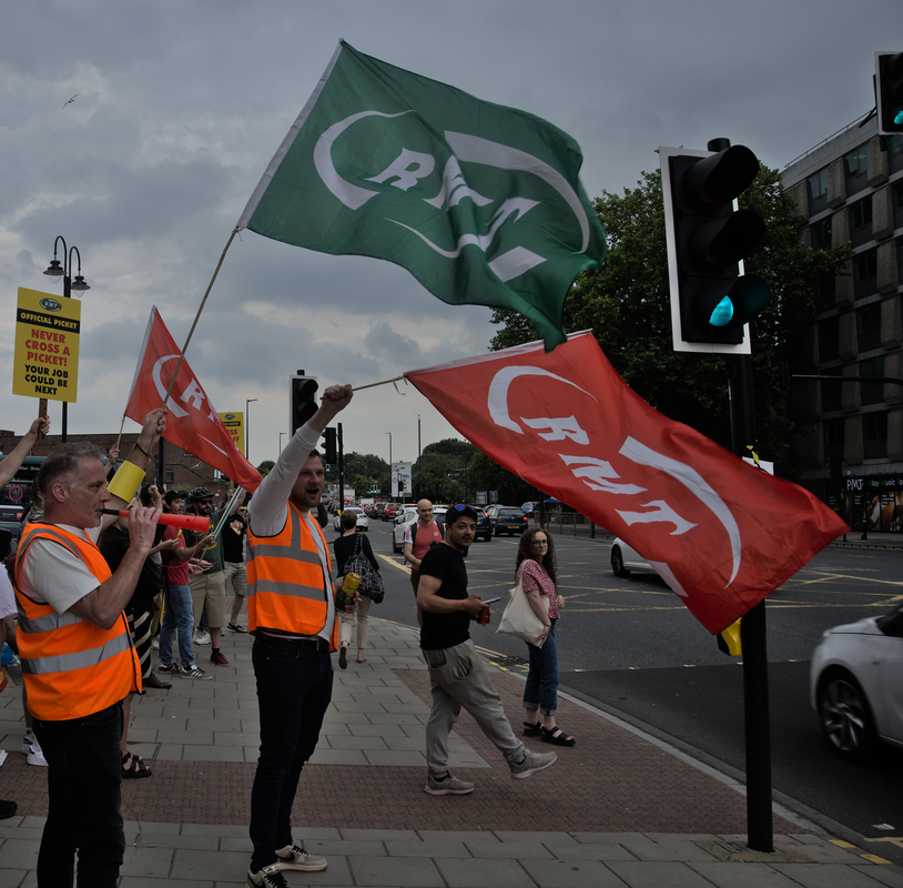Bristol Temple Meads Picket Line
