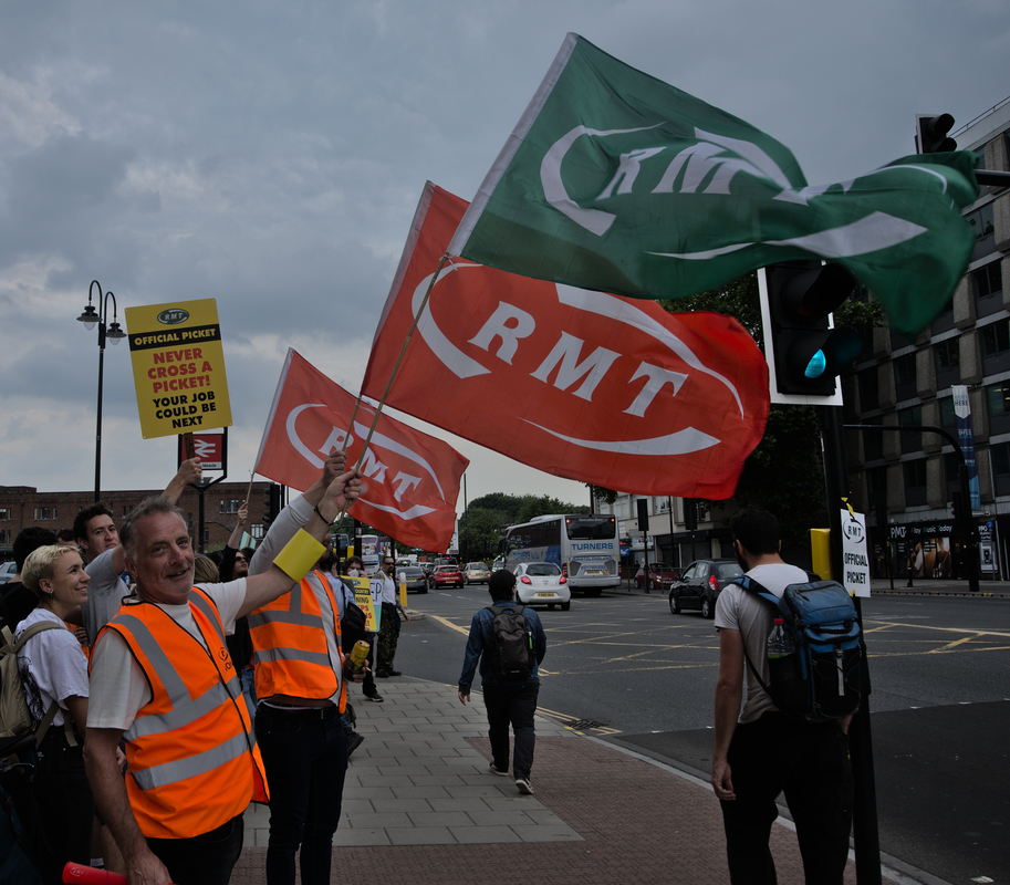 Bristol Temple Meads Picket Line