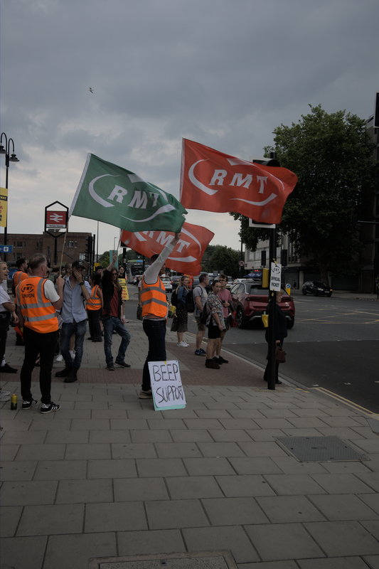 Bristol Temple Meads Picket Line